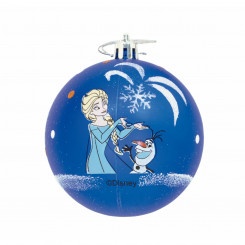 Christmas Bauble Frozen Memories 10Units Blue White Plastic (Ø 6 cm)