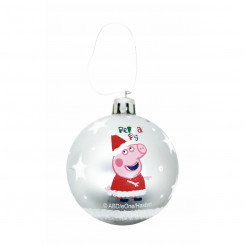 Jõulupulk Peppa Pig Cozy nurk hõbedane 6 ühikut plastik (Ø 8 cm)