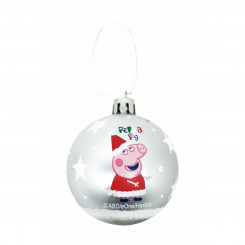 Jõulupulk Peppa Pig Cozy nurk hõbedane 10 ühikut plastik (Ø 6 cm)