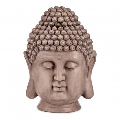 Dekoratiivne aiakuju Buddha pea hall polüresiin (31,5 x 50,5 x 35 cm)