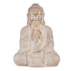 Декоративная фигурка для сада Будда Белый/Золотой полистоун (23,5 x 49 x 36 cm)