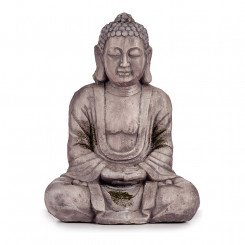 Декоративная садовая фигурка Будды, серая полирезина (25 x 57 x 42,5 см)