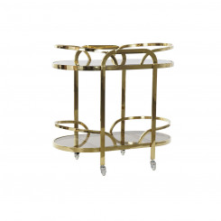 Multi-purpose Cart DKD Home Decor Crystal Golden Steel (85 x 46.5 x 80.5 cm)