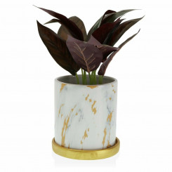 Plant pot Versa Marble Ceramic (13,8 x 14,5 x 13,8 cm)