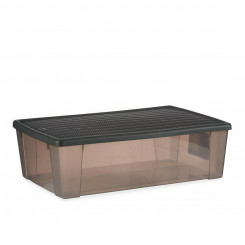 Storage Box Elegance Grey 30 L Plastic (38,5 x 17 x 59,5 cm)