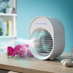 Мини-ультразвуковой воздухоохладитель-увлажнитель со светодиодной подсветкой InnovaGoods