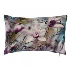 Cushion DKD Home Decor Multicolour Cotton Flower (50 x 10 x 30 cm)