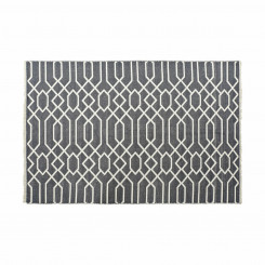 Carpet DKD Home Decor White Grey Polyester Cotton (120 x 180 x 1 cm)