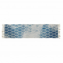 Carpet DKD Home Decor Blue Cotton Chenille (60 x 240 x 1 cm)
