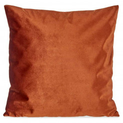 Cushion Polyester Velvet Orange (45 x 13 x 45 cm)