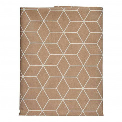 Tablecloth Thin canvas Abstract Beige (140 x 180 cm)