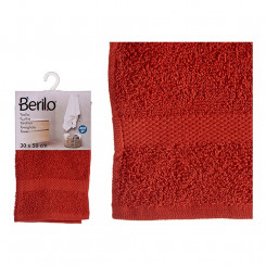 Bath towel Polyester Cotton Terracotta colour