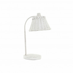 Desk lamp DKD Home Decor Metal White wicker 220 V 50 W (22 x 28 x 48 cm)