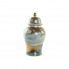 Vase DKD Home Decor Porcelain Blue Modern (22 x 22 x 41 cm)