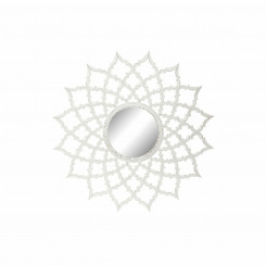 Настенное зеркало DKD Home Decor 8424001849987 Crystal White МДФ с отделкой под дерево (120 x 3 x 120 см)