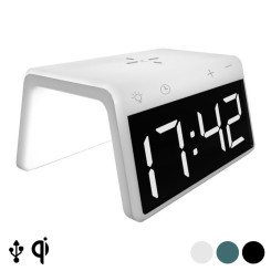 Часы-будильник с беспроводным зарядным KSIX Qi 10W
