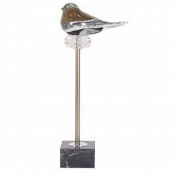 Decorative Figure DKD Home Decor Crystal Marble Bird (18 x 10 x 42 cm)