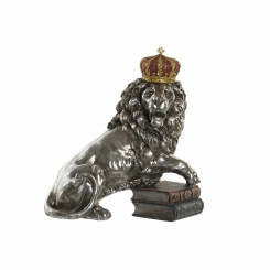 Dekoratiivne figuur DKD Home Decor Silver Lion Resin (42 x 25 x 45 cm)