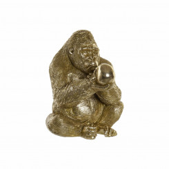 Dekoratiivne figuur DKD Home Decor Golden Resin Gorilla (33 x 33 x 43 cm)