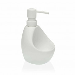Soap Dispenser Versa White Ceramic ABS (9,5 x 16,5 x 11 cm)