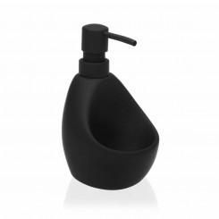 Soap Dispenser Versa Black Ceramic (9,5 x 16,5 x 11 cm)
