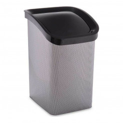 Контейнер для мусора Углеродное волокно Самосвал Пластик Темно-серый (27,3 x 43,7 x 34 см)