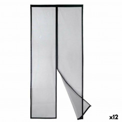 Mosquito net Magnetic Black Polyester Magnet 90 x 210 cm (12 Units)
