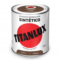 Sünteetiline emailvärv Titanlux 5808942 Shiny Brown 750 ml