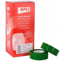 Adhesive Tape Apli Green 8 Units 19 x 33 mm