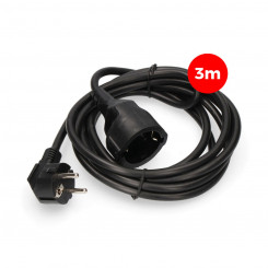 Удлинительный кабель EDM 3 x 1,5 mm 3 m Чёрный