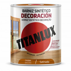 Synthetic varnish Titanlux m11100434 Decoration Satin finish Mahogany 750 ml