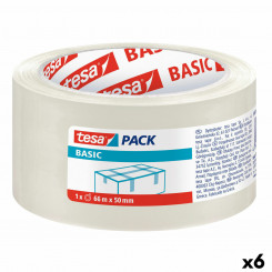 Adhesive tape TESA Without packaging Transparent 50 mm x 66 m (6 Units)