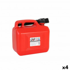 Fuel can with funnel Continental Self Red 5 L (4 Units) 5 L