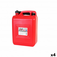 Fuel can with funnel Continental Self Red 10 L (4 Units)