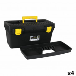 Ящик для инструментов Dem Желтый Черный 48 x 25,5 x 22 см (4 шт.)