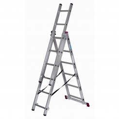 6-step folding ladder Krause 30368 Silver Steel