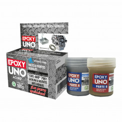Двухкомпонентный эпоксидный клей Fusion Epoxy Black Label Unoa98 Universal Темно-серый 100 г