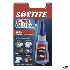 Instant glue Loctite Super Glue-3 XXL 20 g (12 Units)