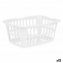 Basket White polypropylene 50 L 58 x 24 x 42 cm (12 Units)