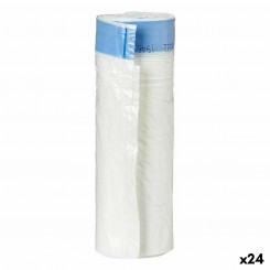 Мешки для мусора парфюмированные, самозакрывающиеся, белый полиэтилен, 24 шт., 10 л.