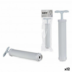 Manual vacuum pump White Plastic 9 x 30 x 4 cm (12 Units)