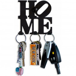 Key holder Etterr Home Black 10 x 10 x 2 cm