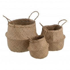 Basket Set Natural Natural fiber 30 x 30 x 38 cm (3 Pieces, parts)