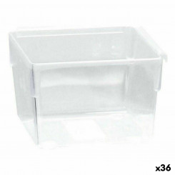 Multipurpose Box Modular Transparent 8 x 8 x 5.3 cm (36 Units)