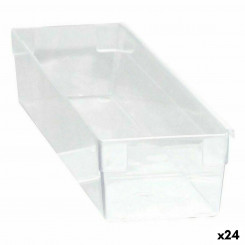 Multipurpose Box Modular Transparent 22.5 x 8 x 5.3 cm (24 Units)