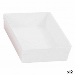 Модульная универсальная коробка белого цвета 22,5 x 15,5 x 5,3 см (12 шт.)