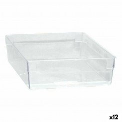 Multipurpose Box Modular Transparent 22.5 x 15.5 x 5.3 cm (12 Units)