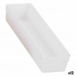 Multipurpose Box Modular White 30.5 x 8 x 5.3 cm (12 Units)