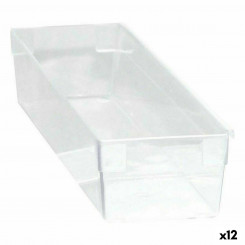 Многофункциональная коробка Модульная прозрачная 30,5 x 8 x 5,3 см (12 шт.)