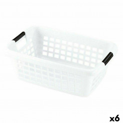 Laundry basket with handles White 50 L (6 Units)